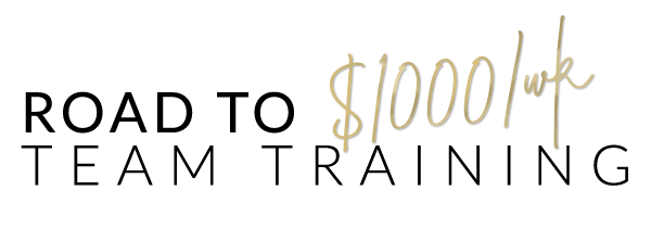 Road-to-1000wk-course-title The Road to $1000 / week Team Training